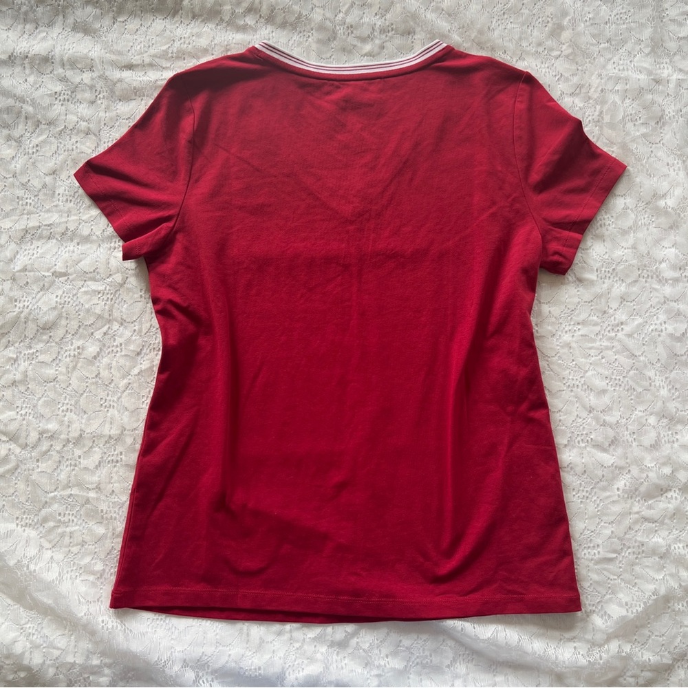 Tommy Hilfiger V-Neck Short Sleeve T-Shirt - Picture 2 of 8